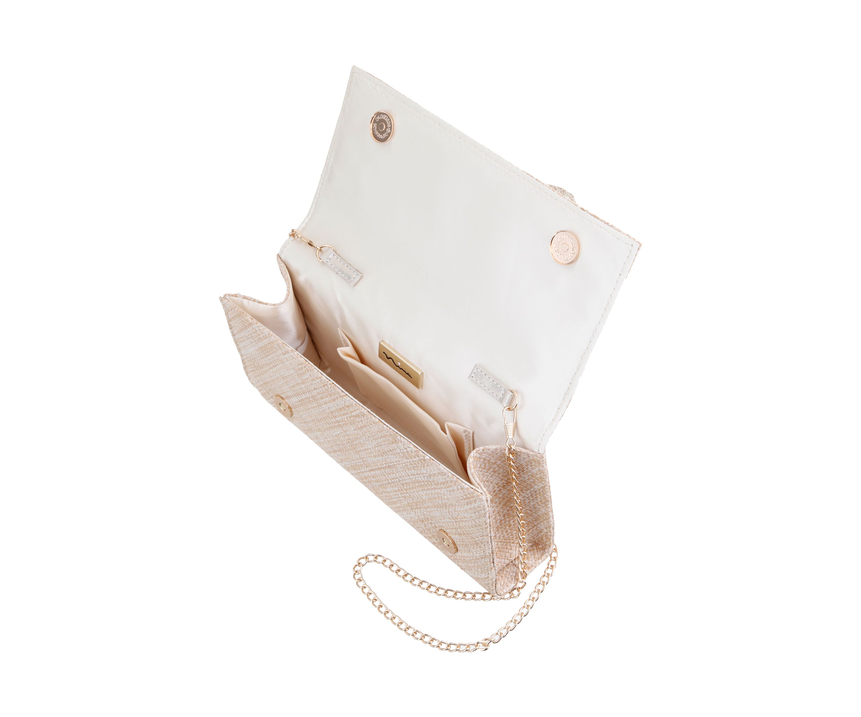Large Flower Slim Clutch 