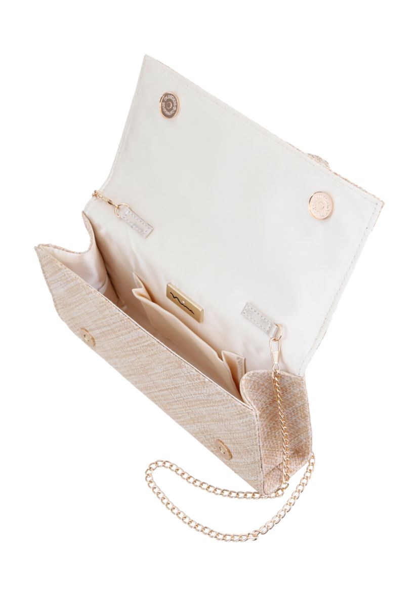 Large Flower Slim Clutch 