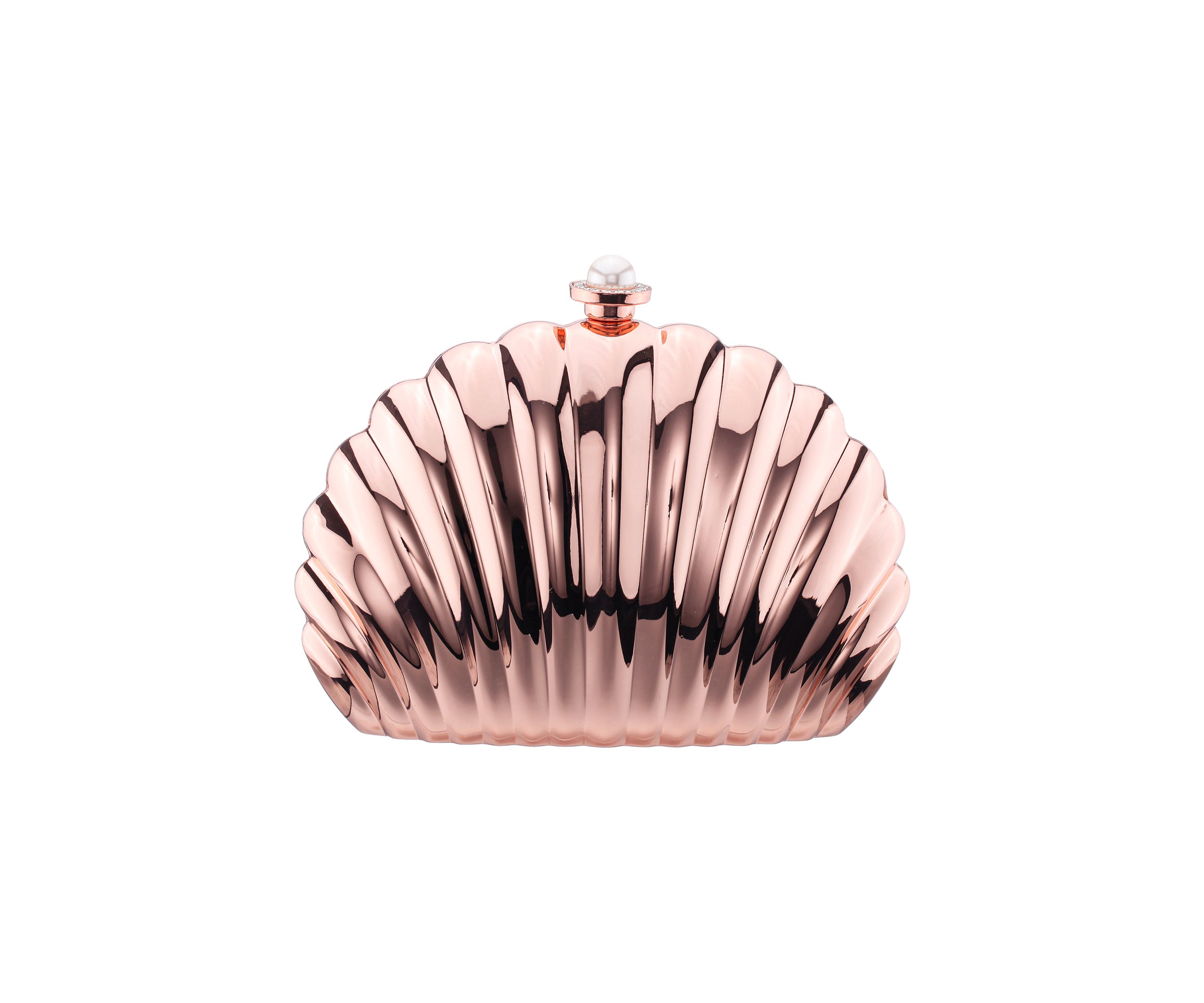 Shell Metallic Minaudiere