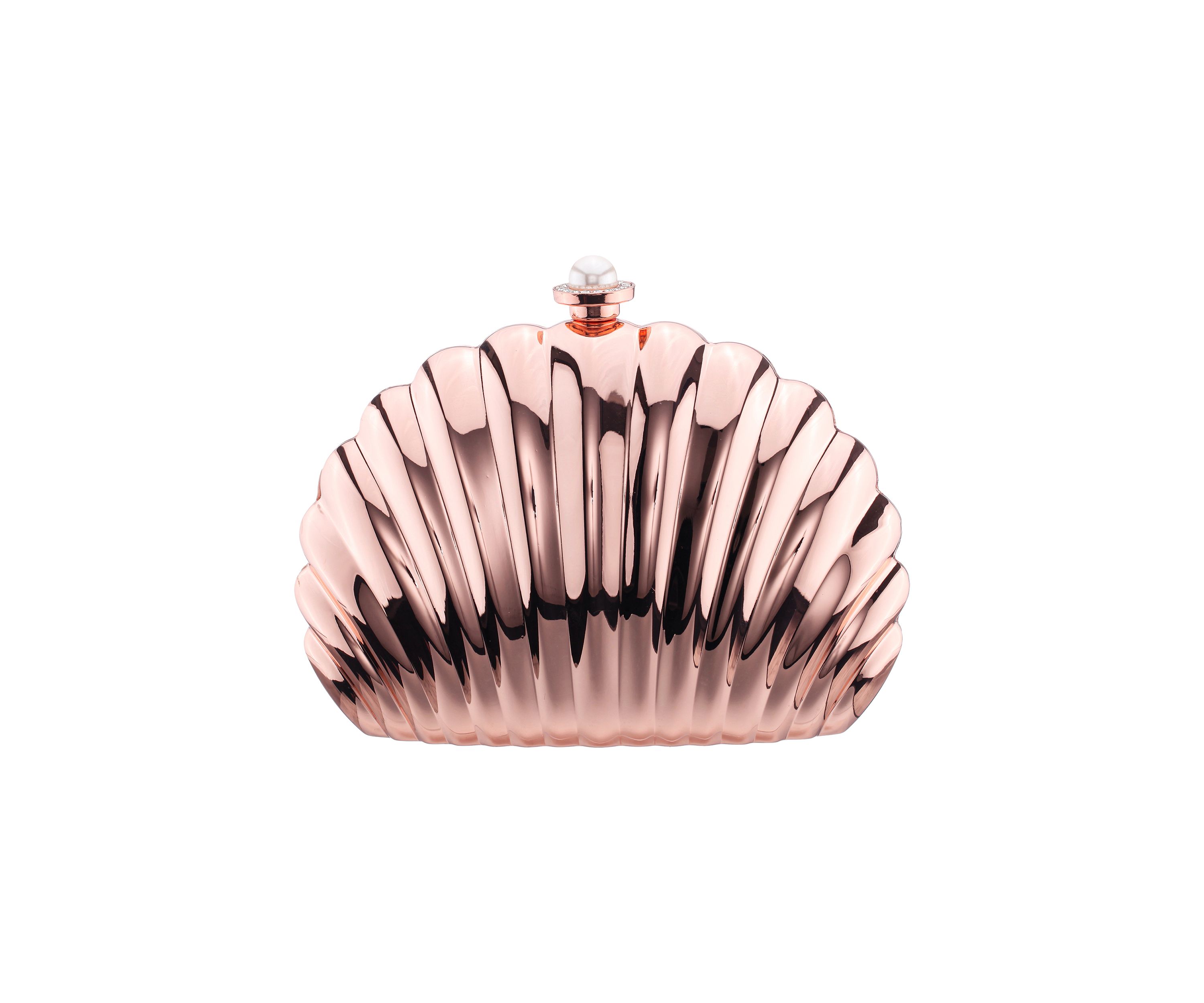Shell Metallic Minaudiere