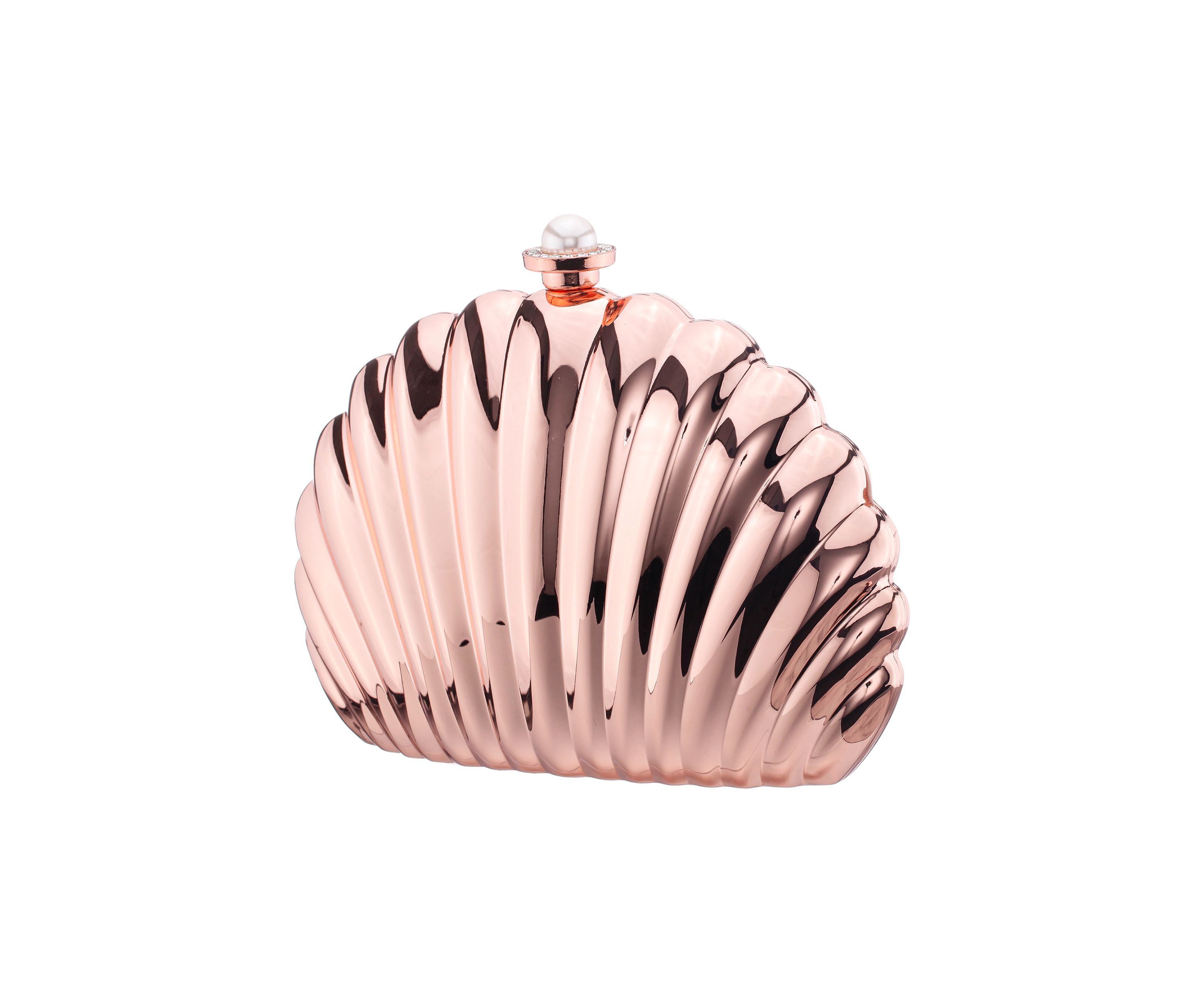 Shell Metallic Minaudiere