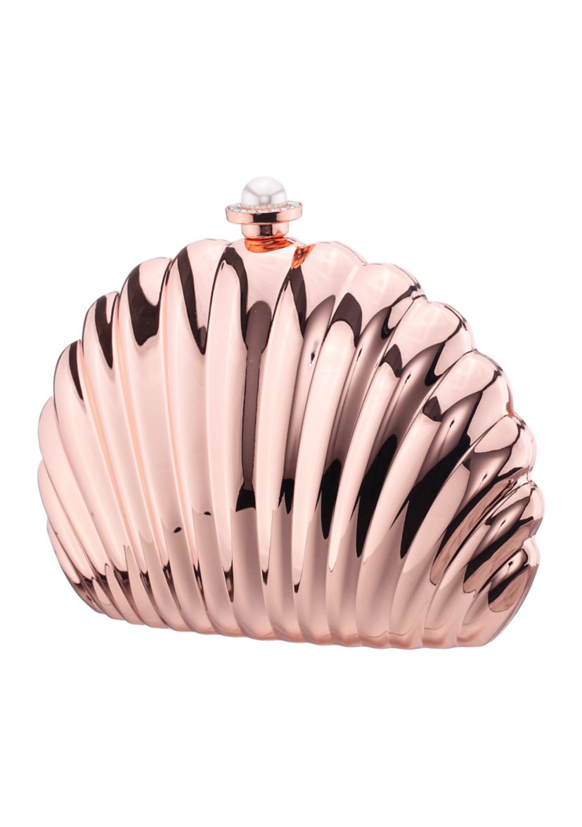 Shell Metallic Minaudiere