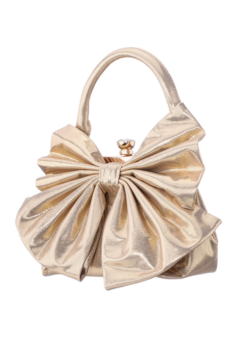 Bow Frame Top Handle Clutch