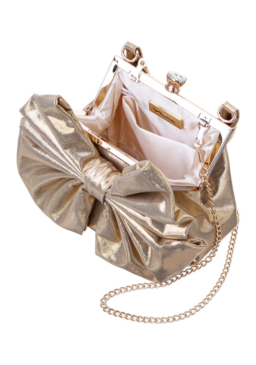 Bow Frame Top Handle Clutch