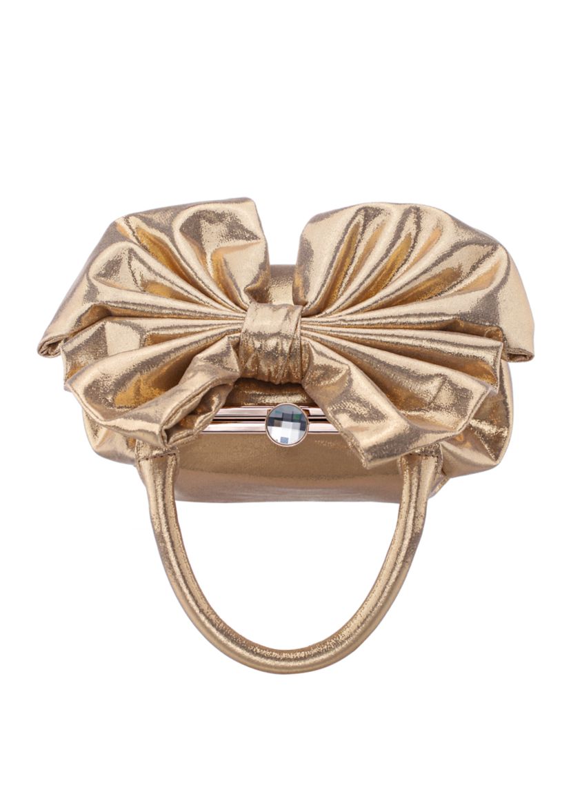 Bow Frame Top Handle Clutch
