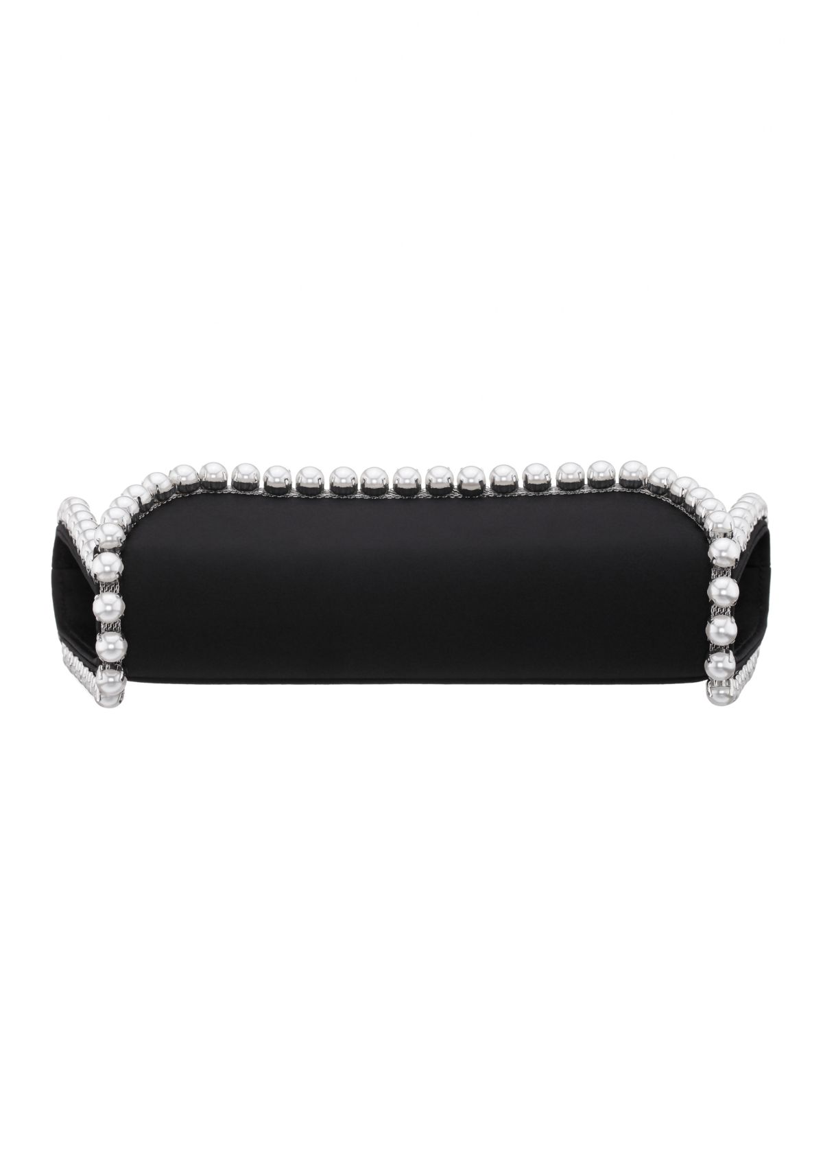 Pearl Trim Flap Clutch 