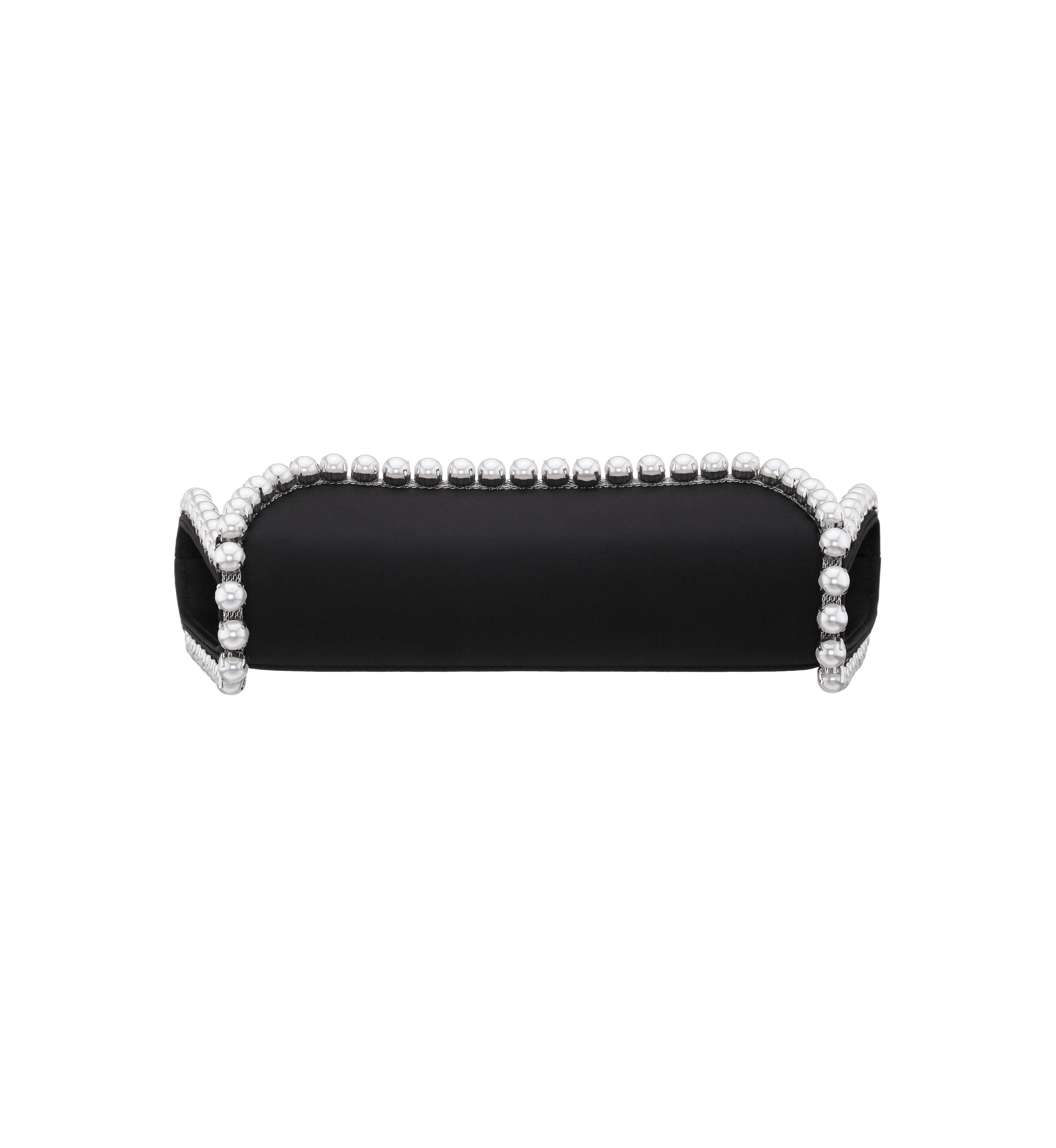Pearl Trim Flap Clutch 