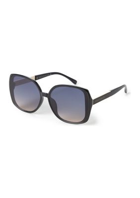 Flushed Lens Oval Sunglasses