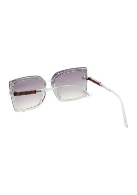 Plastic Backframe Square Sunglasses