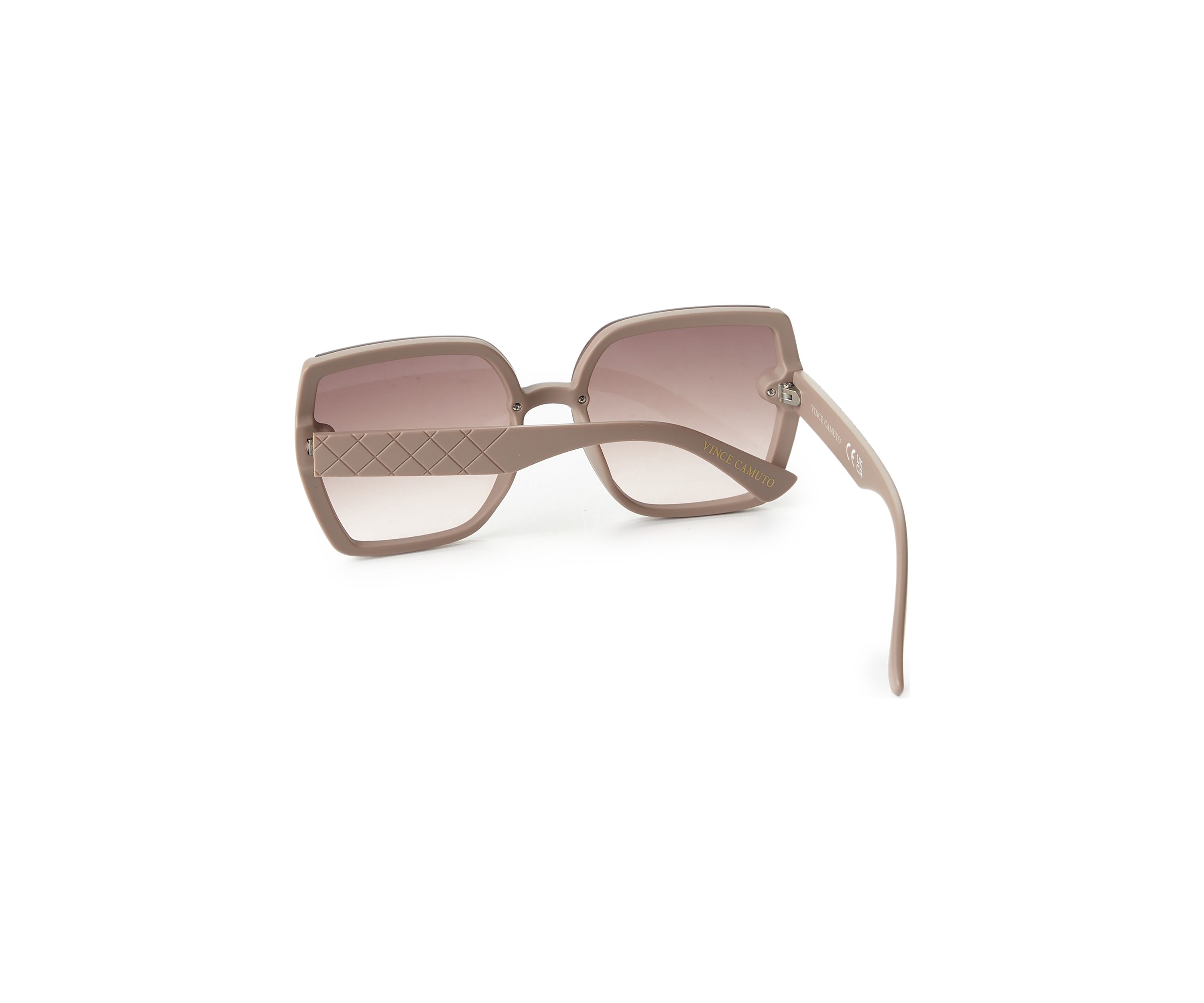 Plastic Flush Lens Square Embroidered Sunglasses