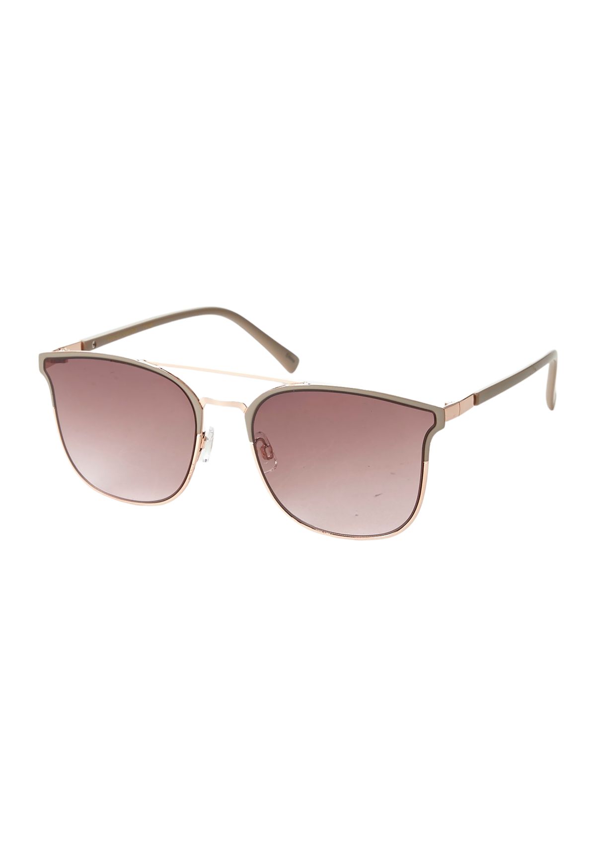 Metal Rectangular Sunglasses