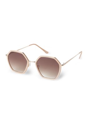 Metal Geometric Sunglasses