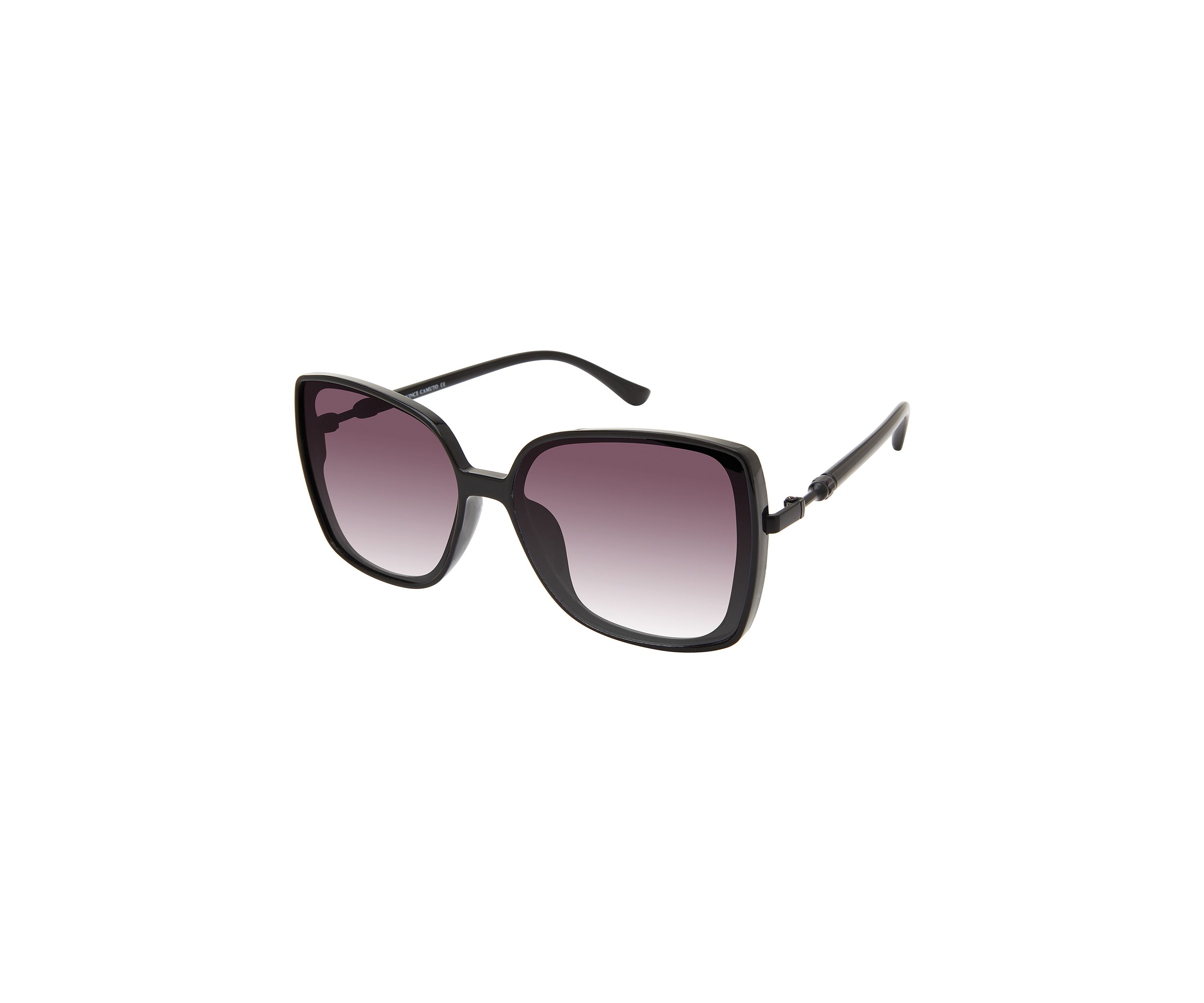Plastic Flush Lens Square Sunglasses