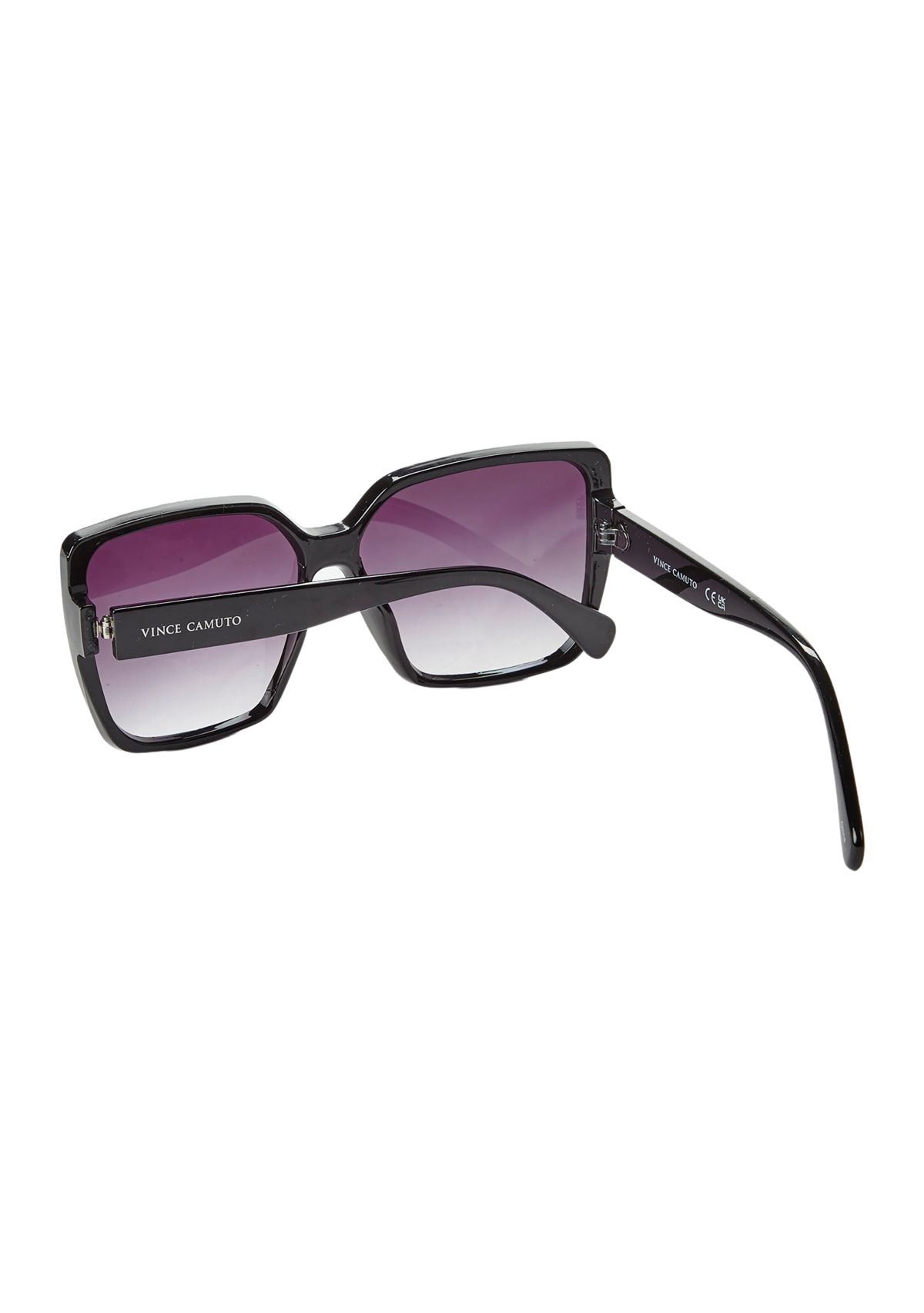 Plastic Flush Lens Square Sunglasses