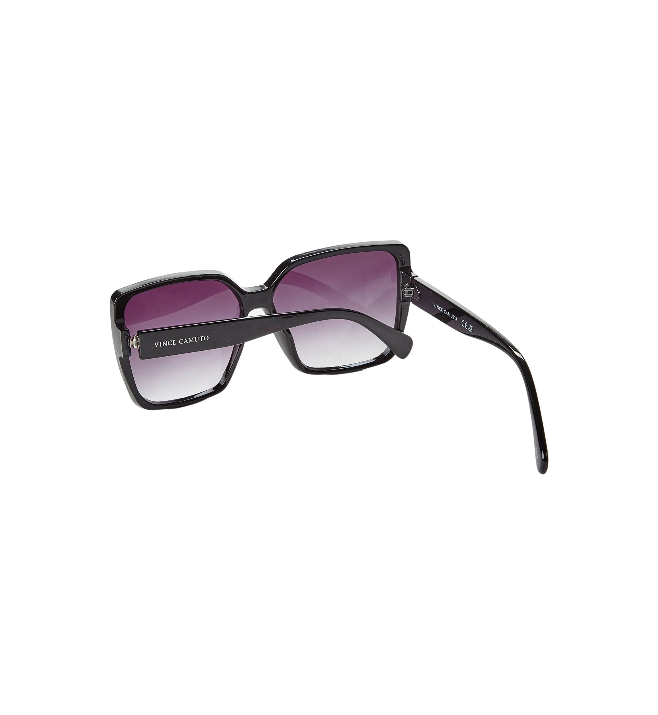 Plastic Flush Lens Square Sunglasses