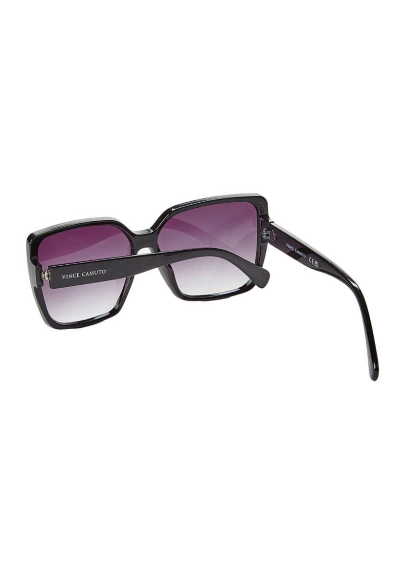 Plastic Flush Lens Square Sunglasses