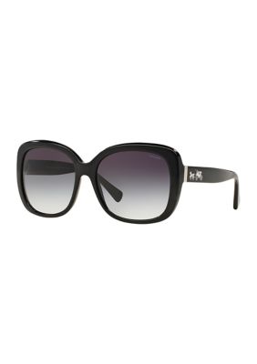 COACH Horse & Carriage Logo Square Gradient Sunglasses | belk