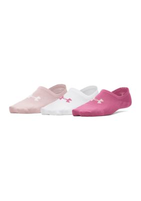 Under Armour Women's Breathe Lite Ultra Low Liner - 3-Pack, Fuchsia, Small
