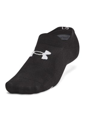 Under Armour Women's UA Essential Socks - 6-Pack, Black