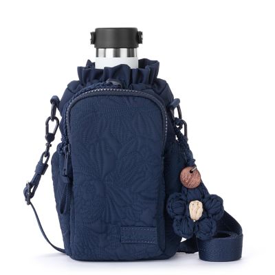 Sakroots Banyan Drawstring Crossbody, Navy Blue