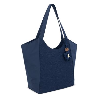 Sakroots Roma Large Tote, Navy Blue