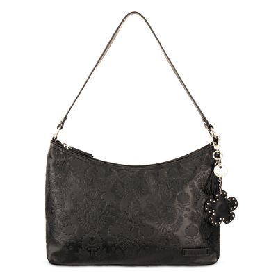 Sakroots Banyan Shoulder Hobo, Black