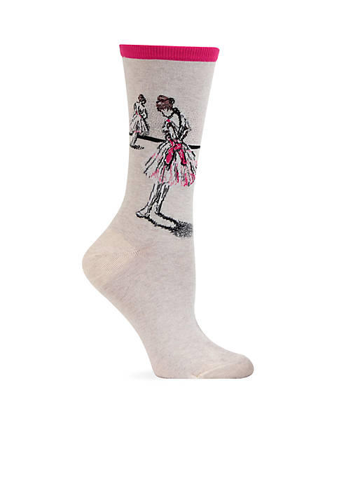 Degas Study Dancer Crew Socks