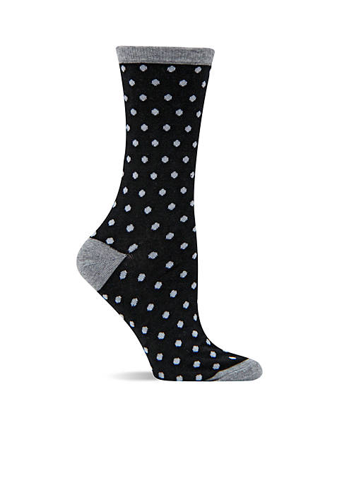 Hot Sox® Small Polka Dot Crew Socks