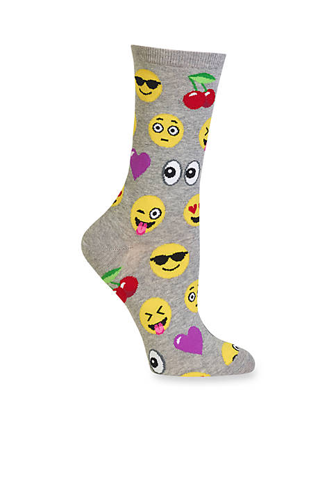 Hot Sox® Emoji Crew Socks