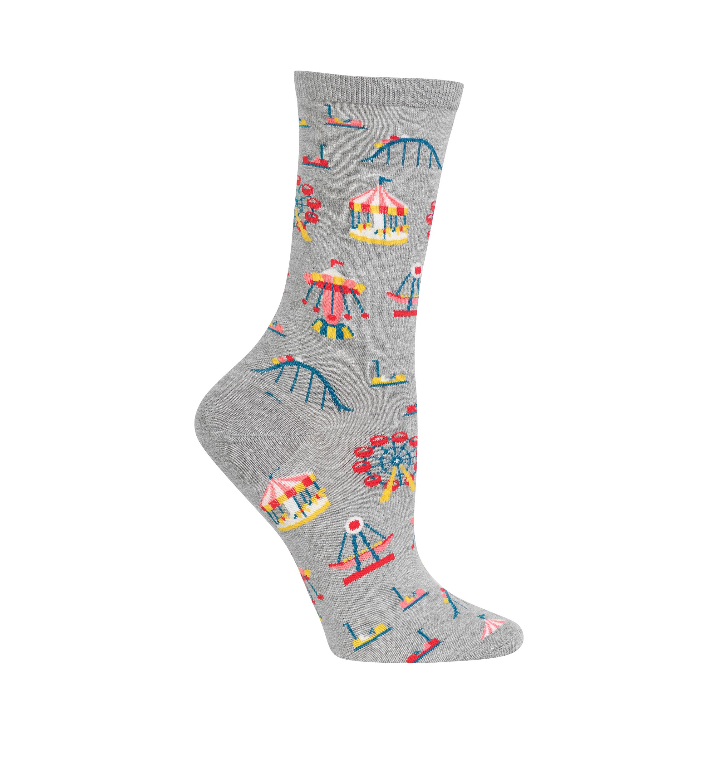 Womens Carnival Rides Crew Socks