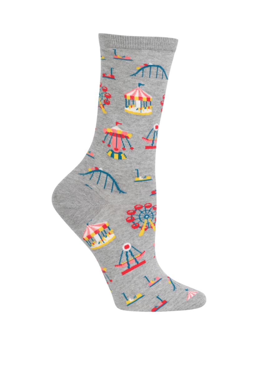 Womens Carnival Rides Crew Socks