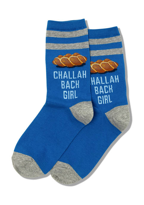 Womens Challah Back Girl Crew Socks