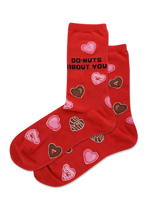Womens Do-Nuts About You Crew Socks