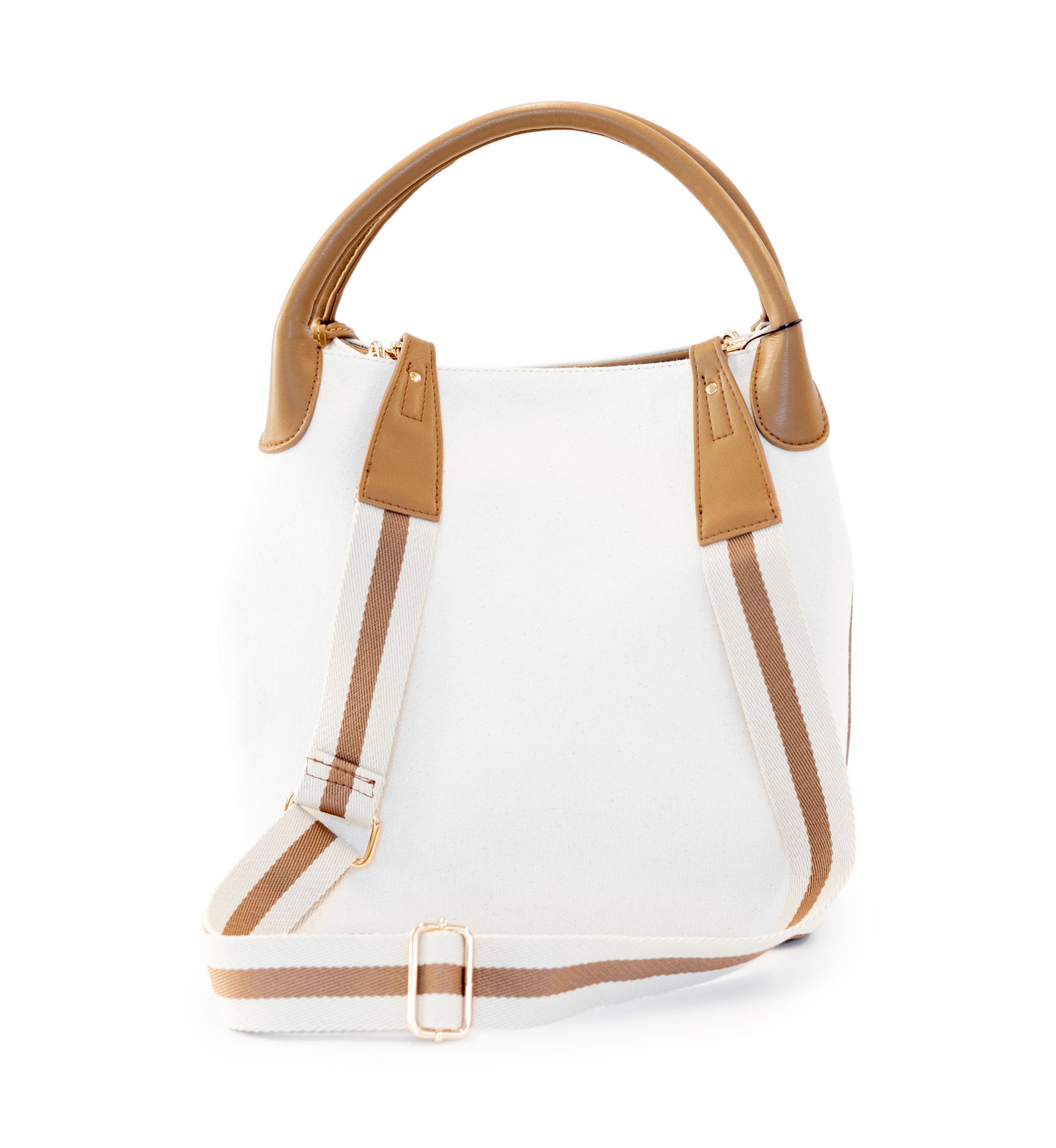 Canvas Hobo Bag with Charms