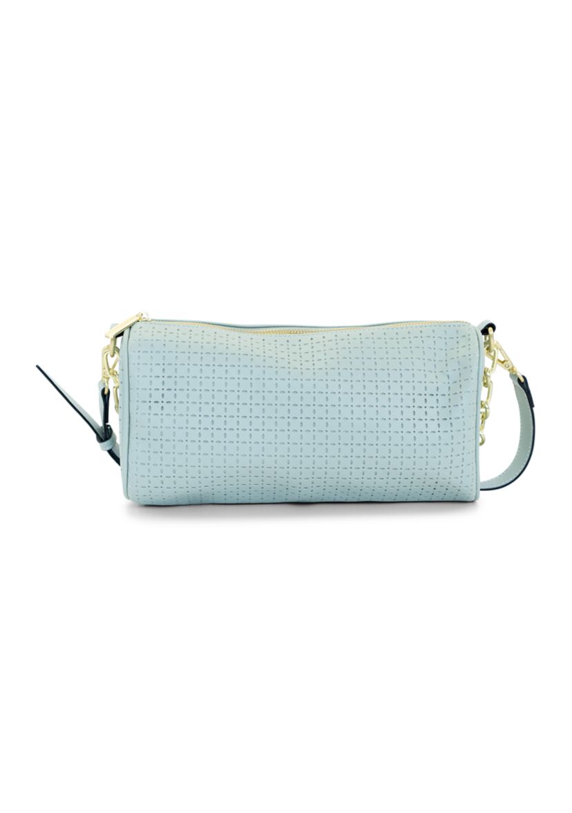 Lasercut Barrel Shoulder Bag