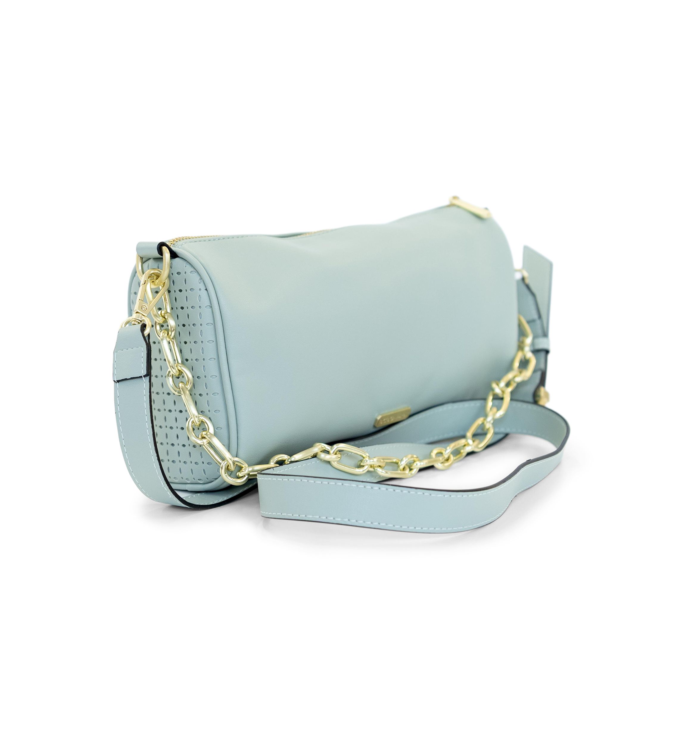 Lasercut Barrel Shoulder Bag