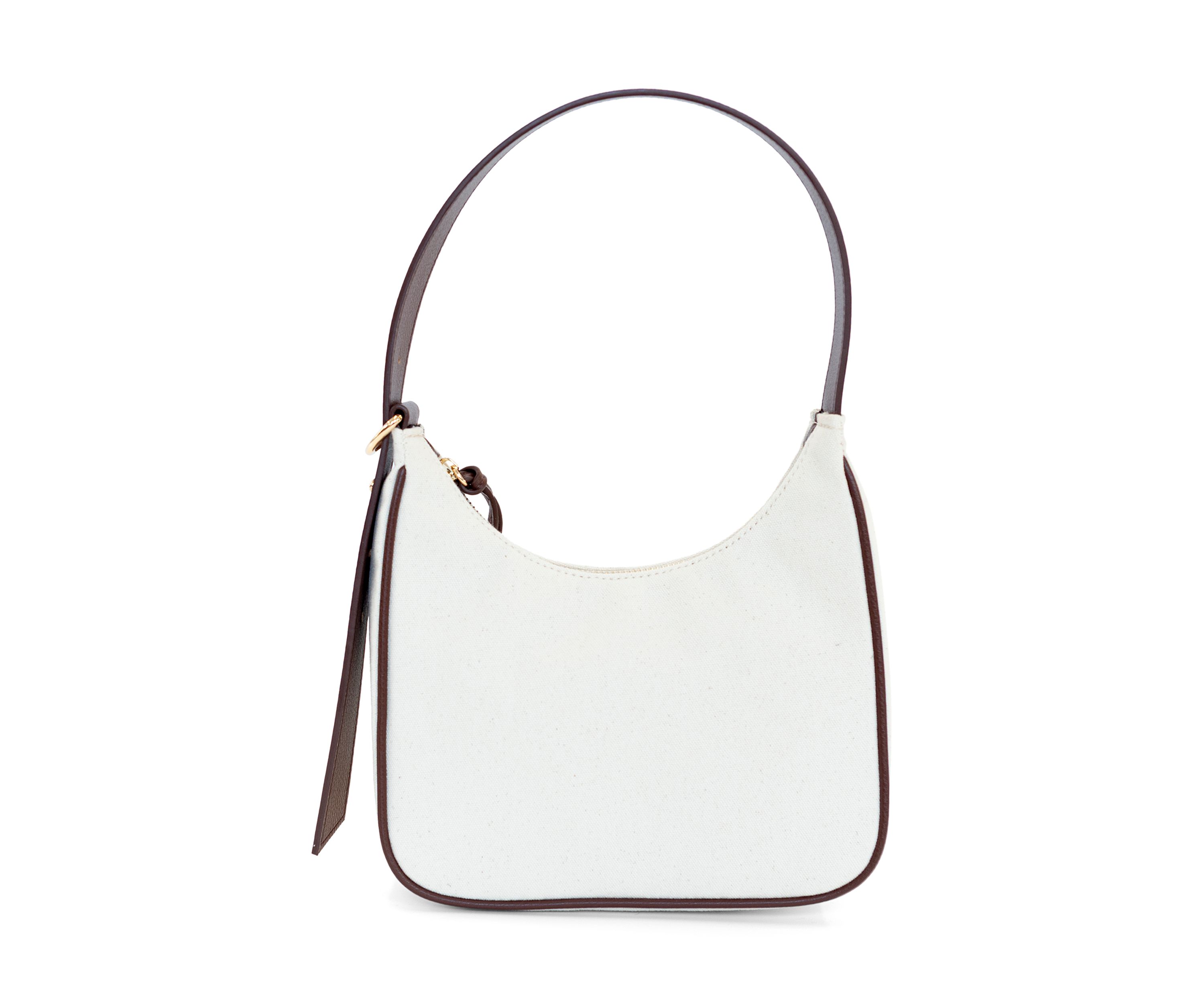 Canvas Shoulder Bag with Charms