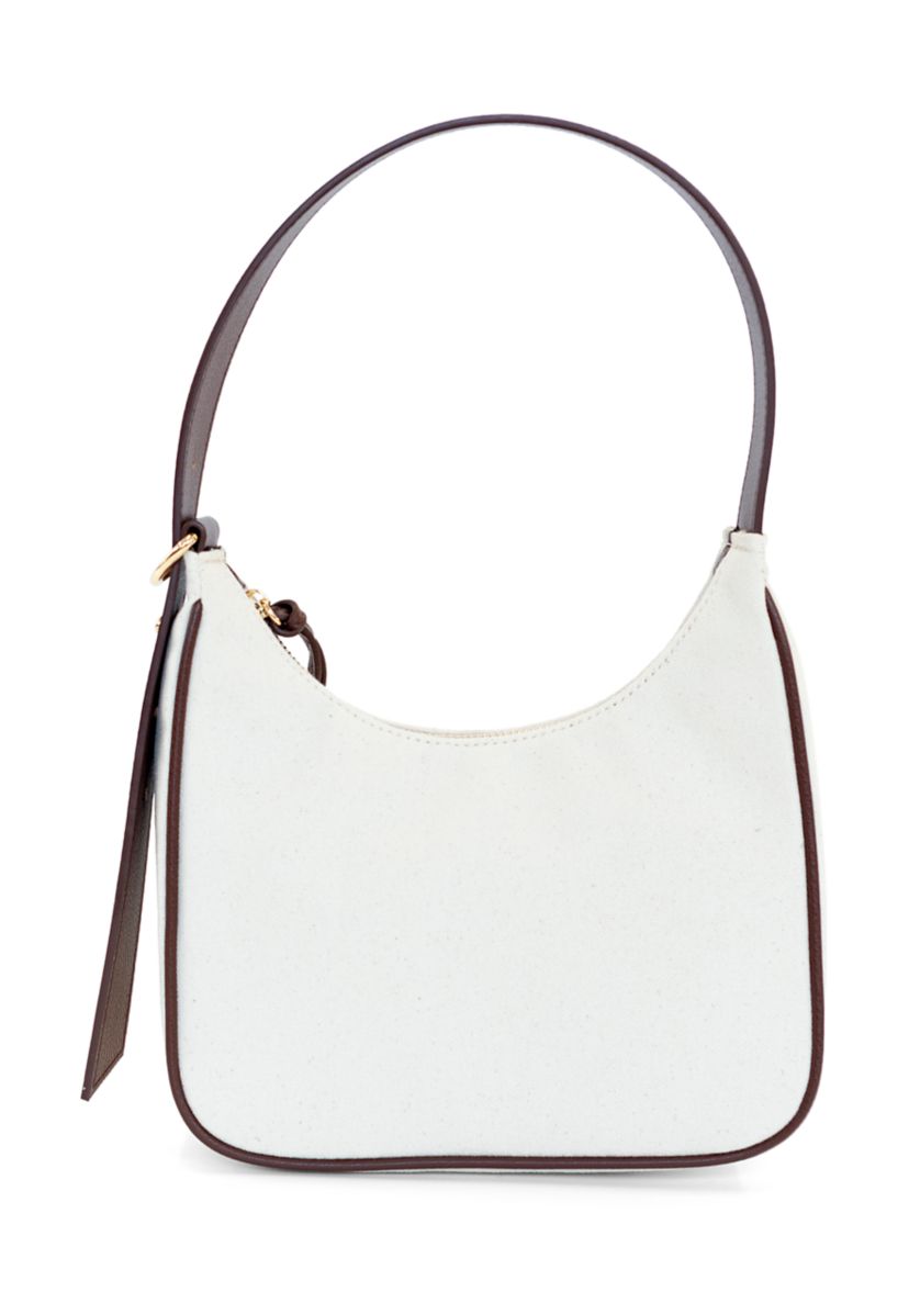 Canvas Shoulder Bag with Charms