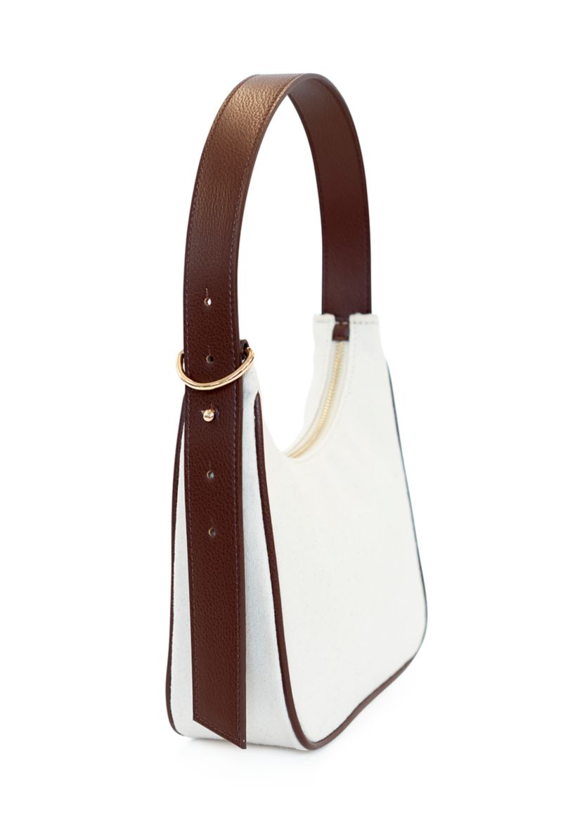 Canvas Shoulder Bag with Charms