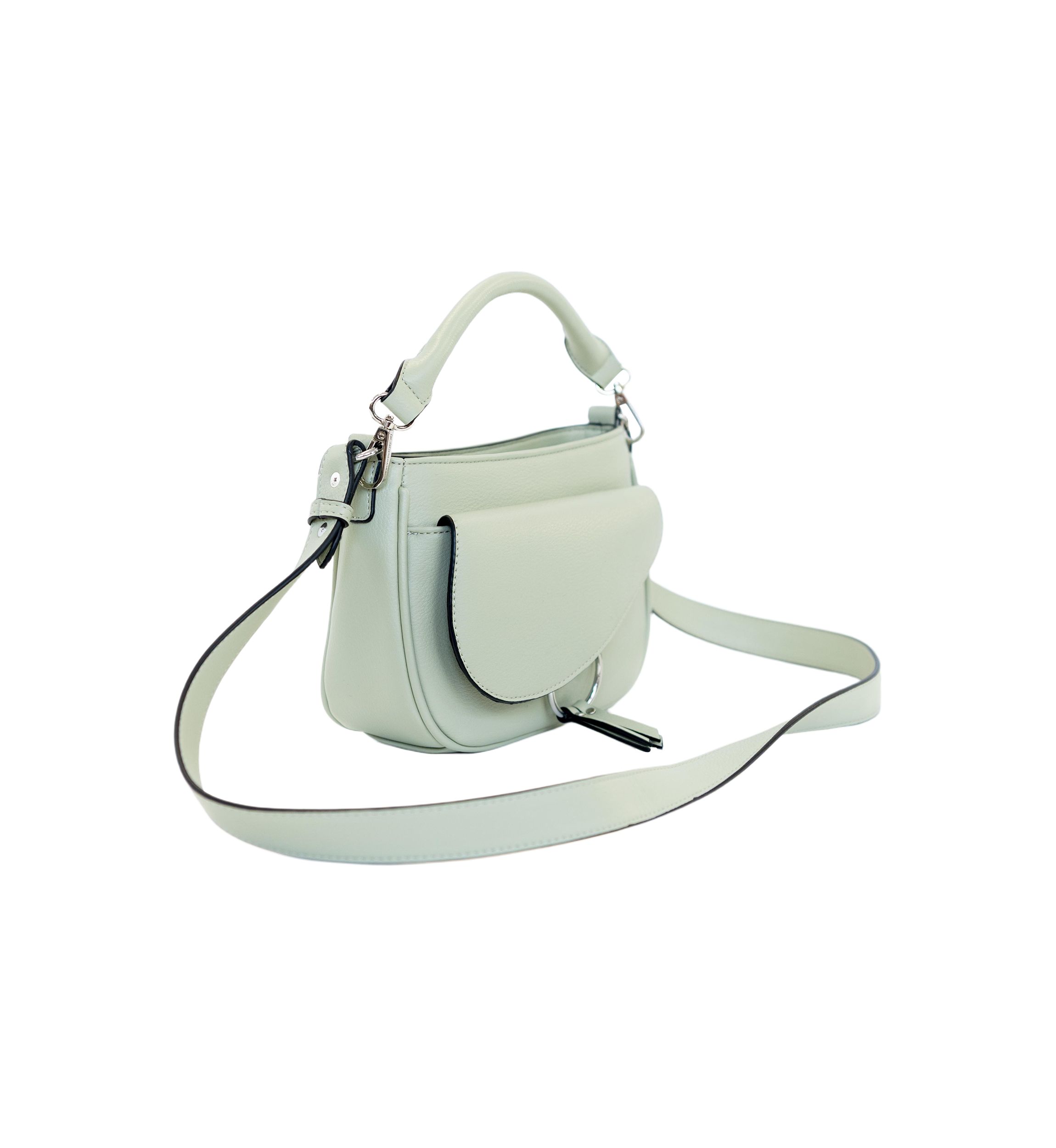 Asymmetrical Flap Crossbody Bag