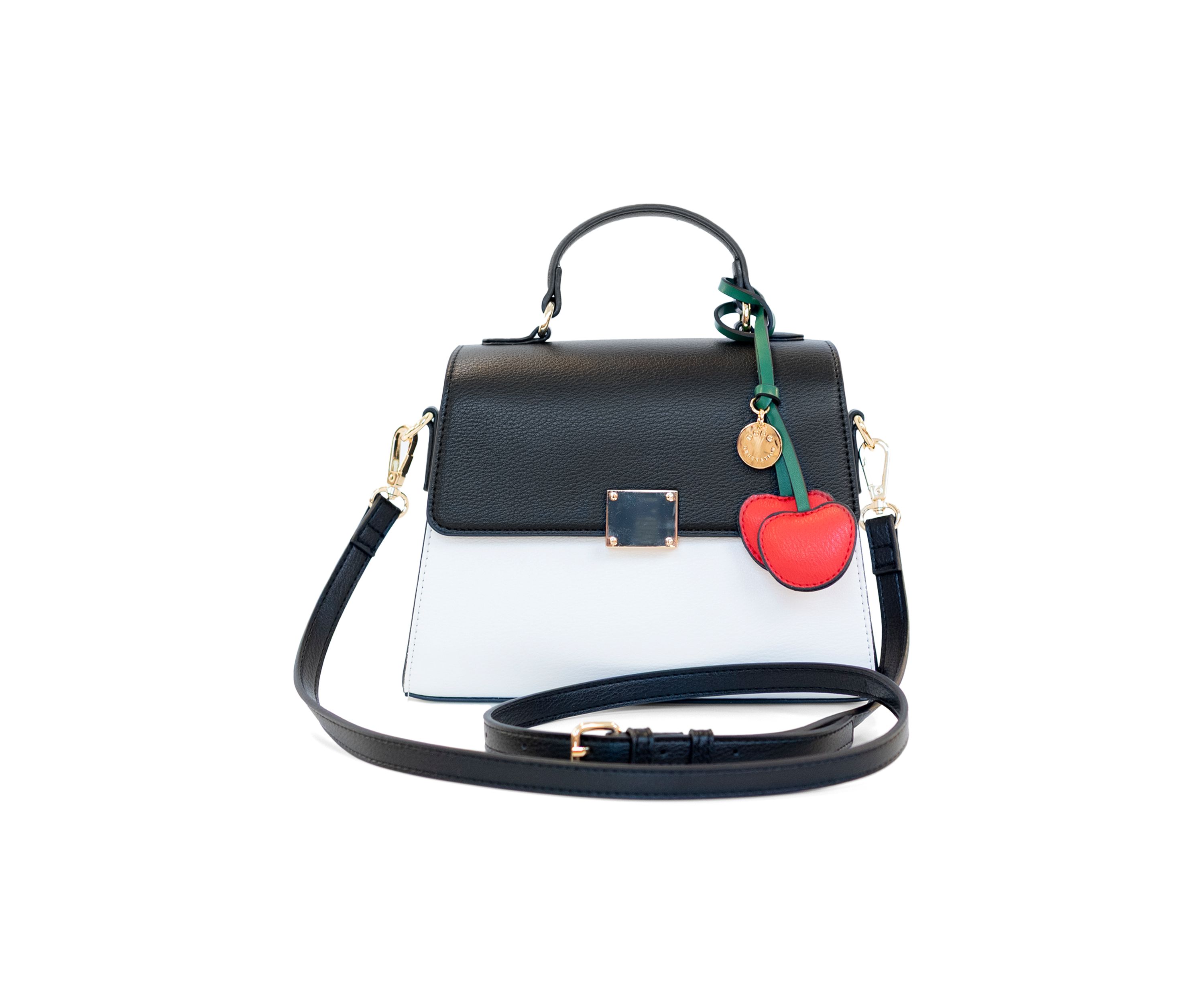 Top Handle Crossbody Bag with Charm 