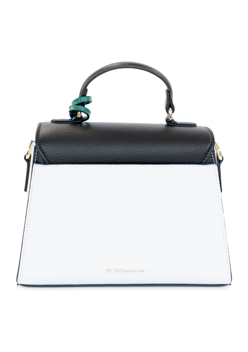 Top Handle Crossbody Bag with Charm 