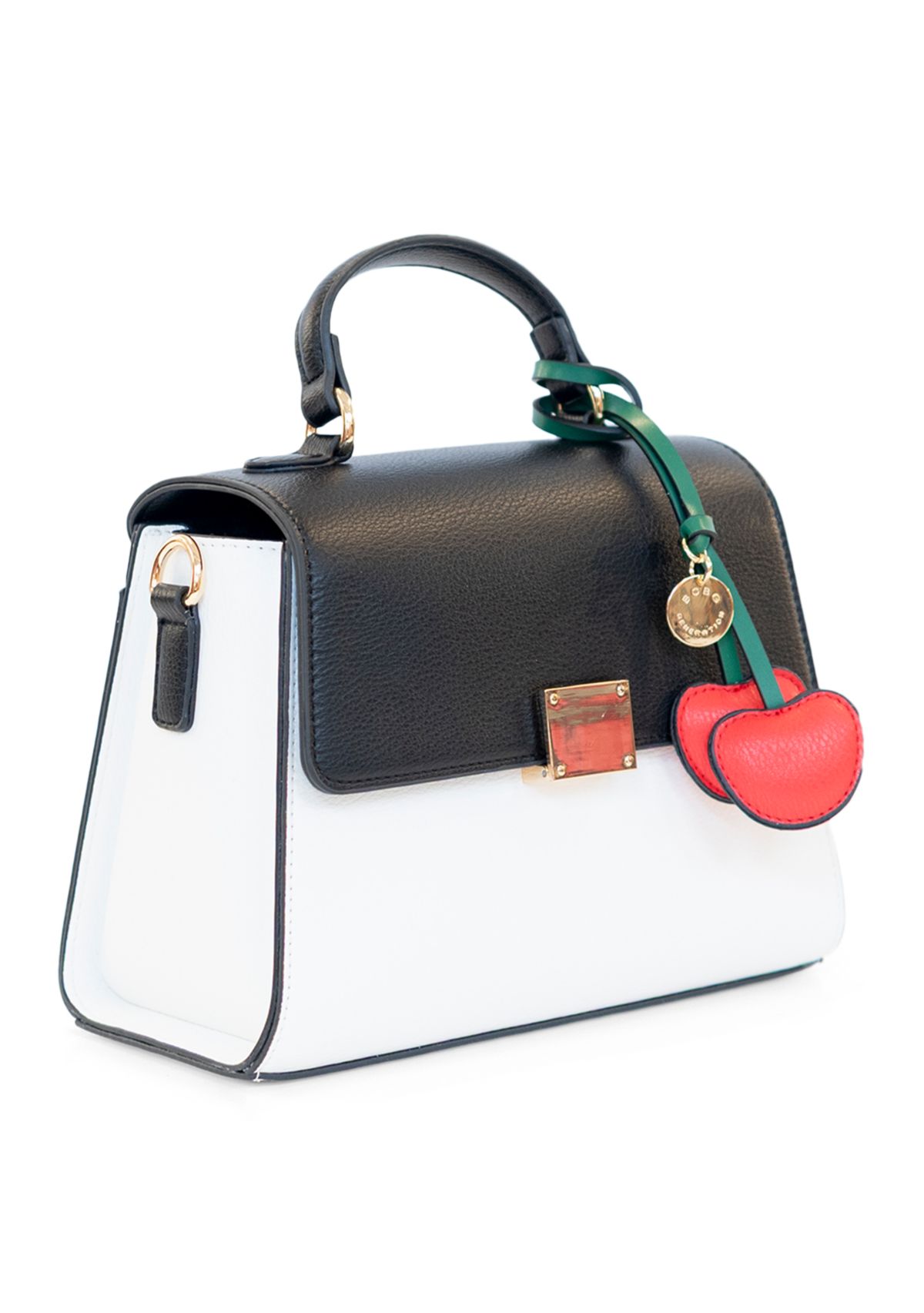 Top Handle Crossbody Bag with Charm 