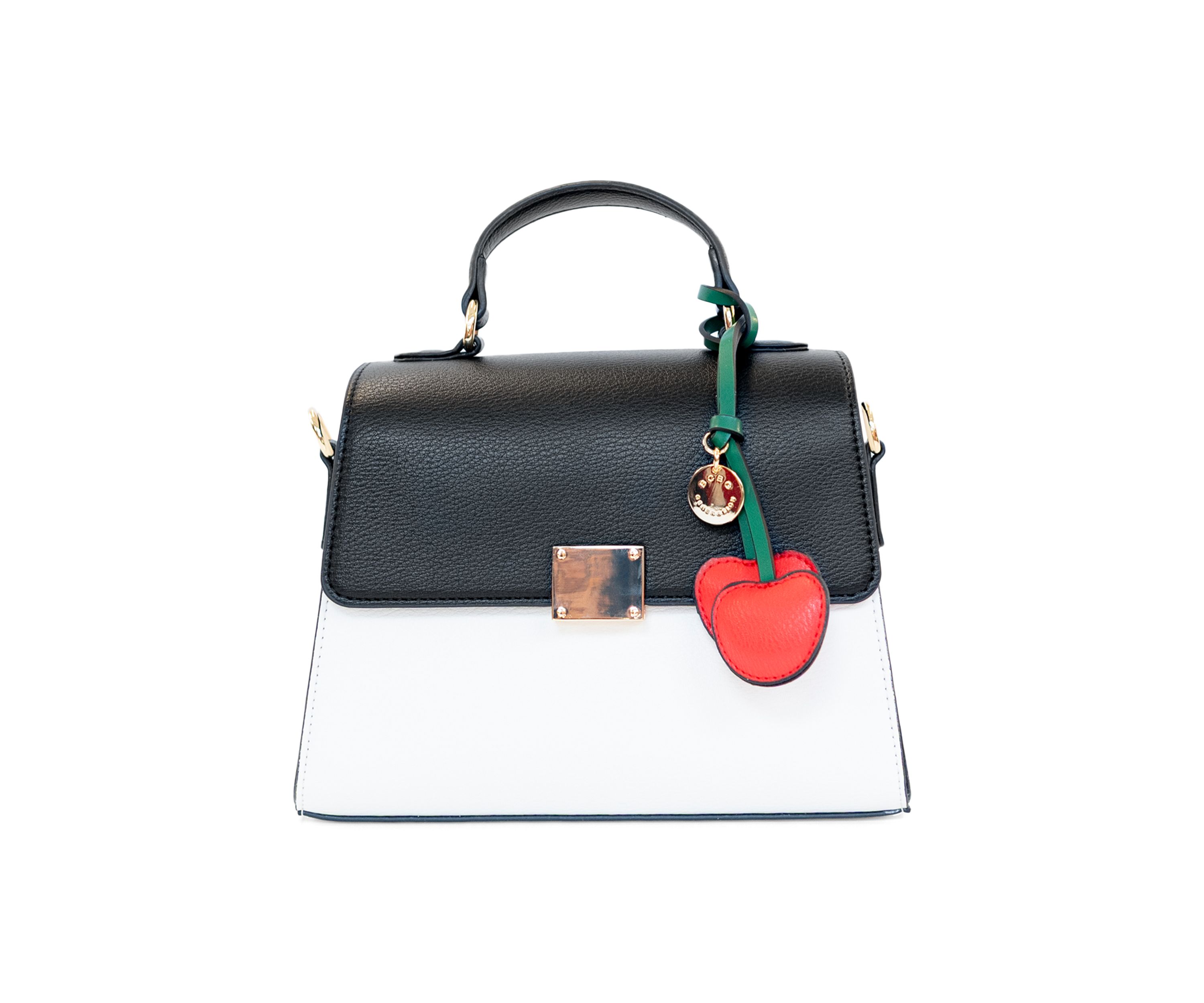 Top Handle Crossbody Bag with Charm 