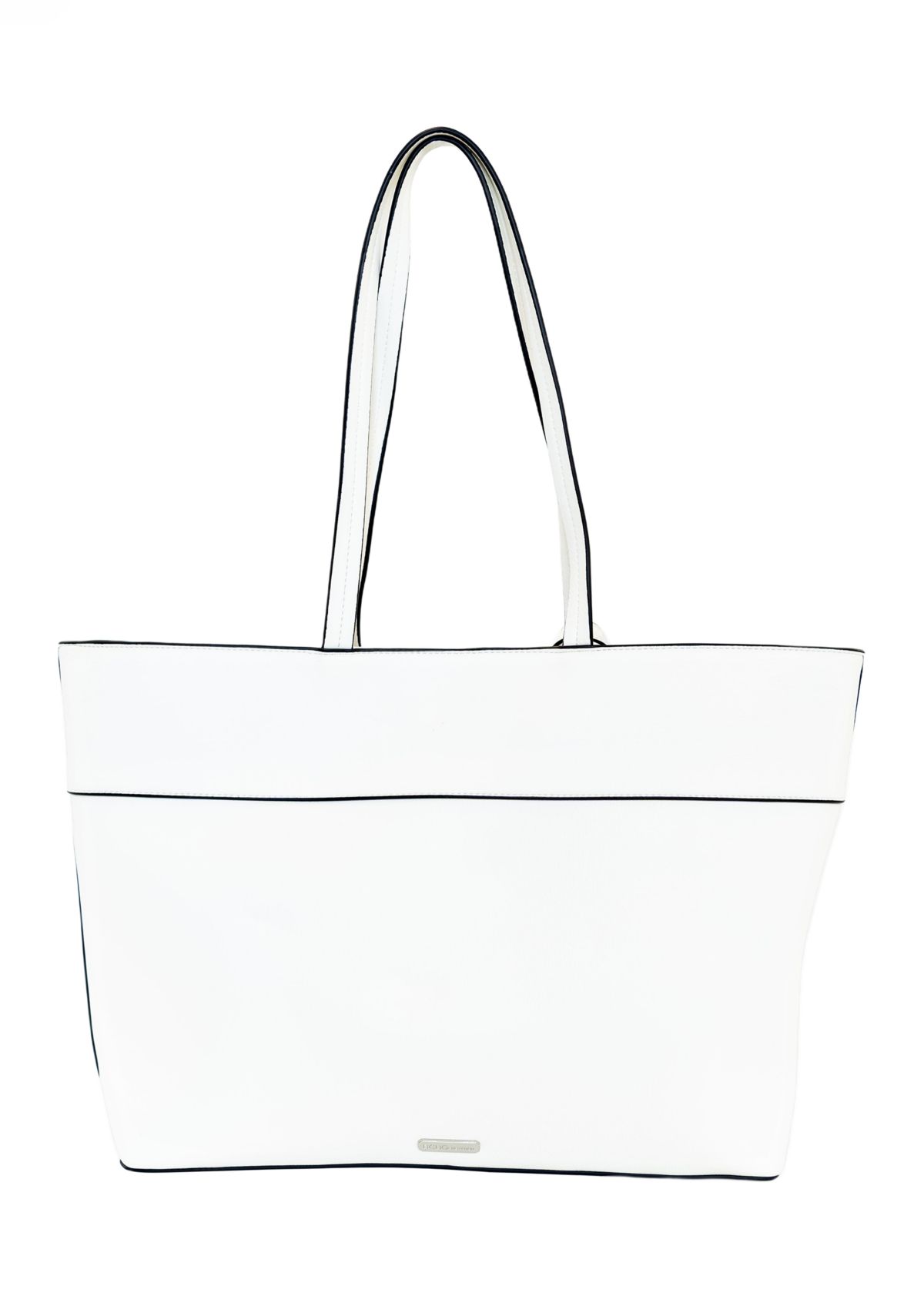Rhinestone Studded Trim Tote Bag