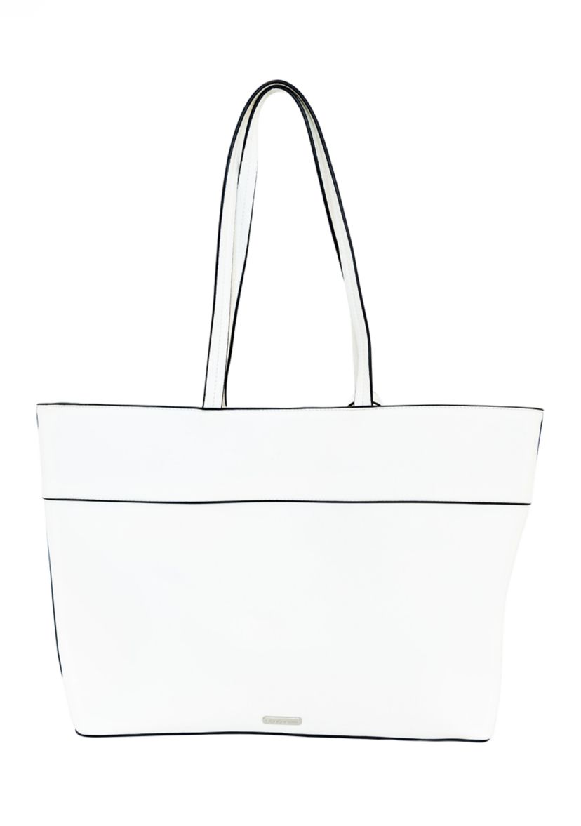 Rhinestone Studded Trim Tote Bag