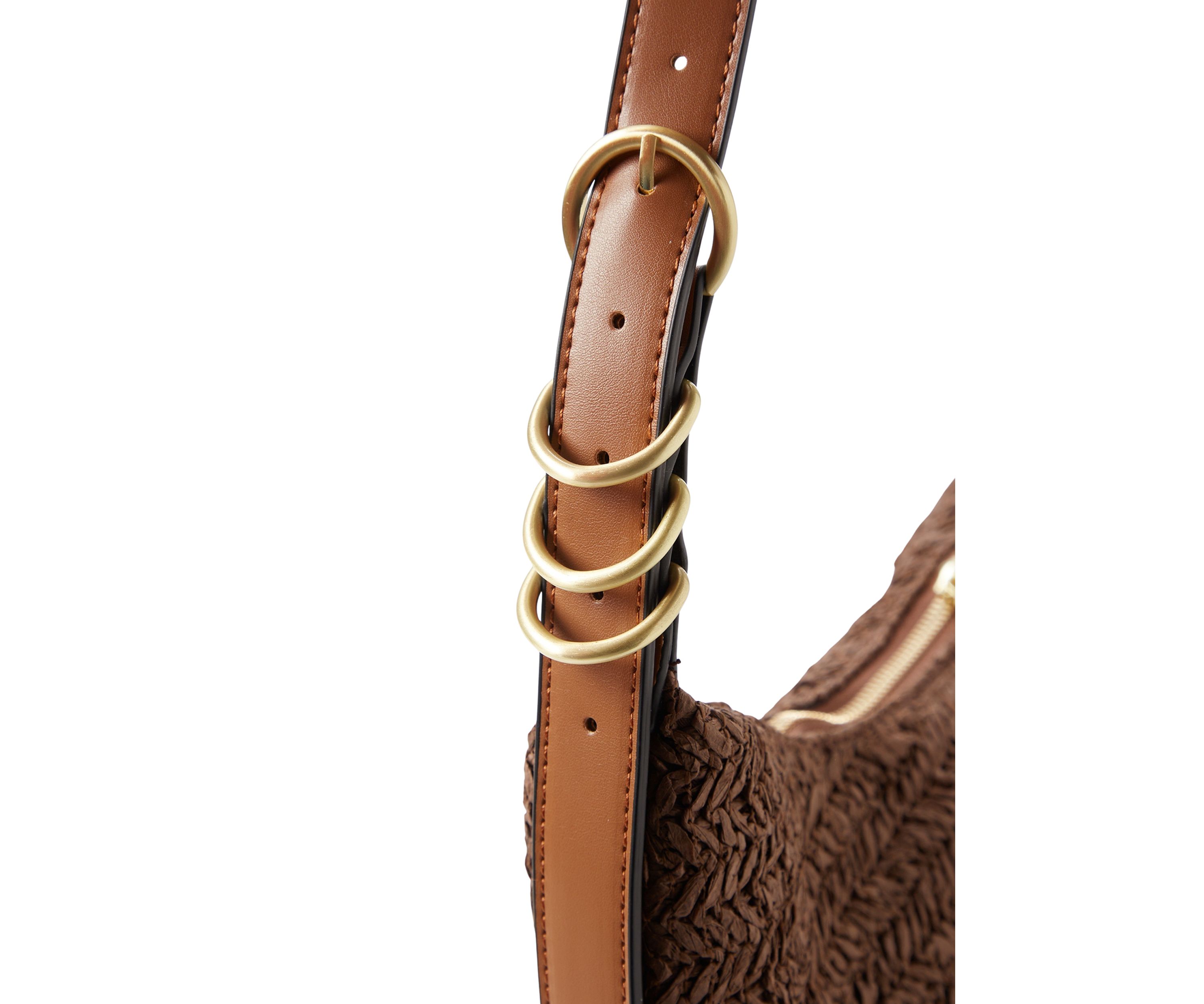 Slouchy Straw Convertible Bag