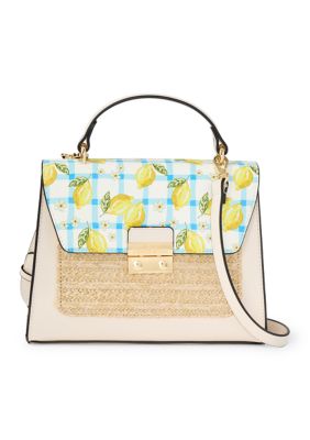 BCBGeneration Top Handle Crossbody Bag with Logo Lock