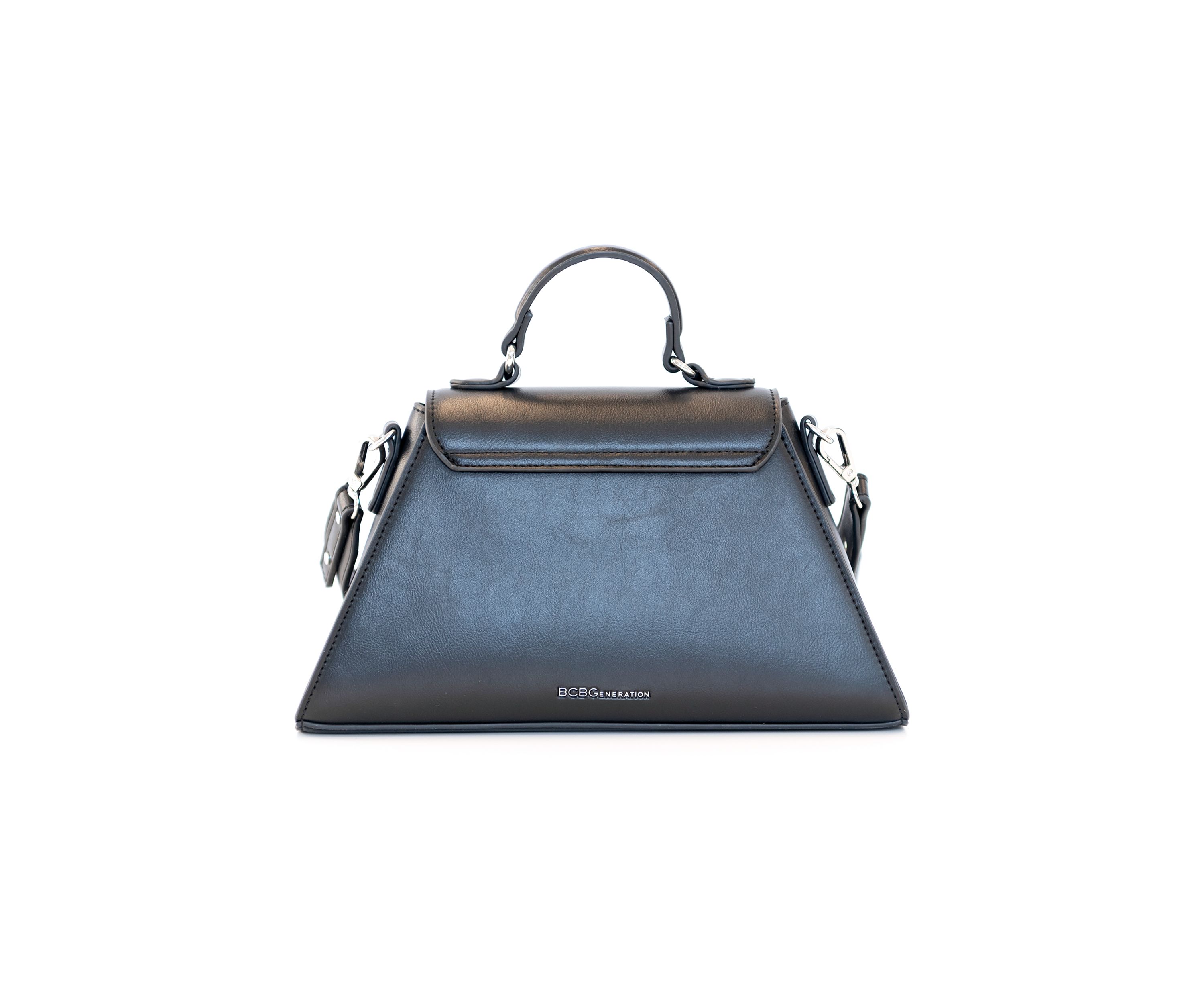Angular Top Handle Turnlock Satchel
