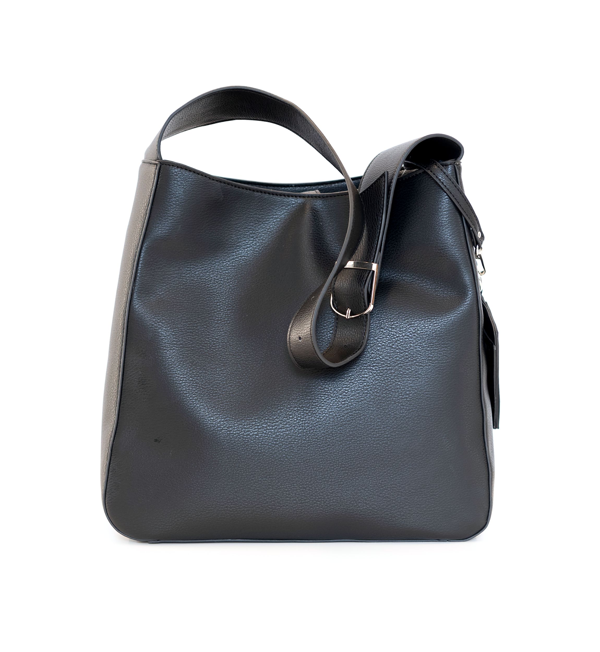 Studded Edge Hobo Bag with Card Holder